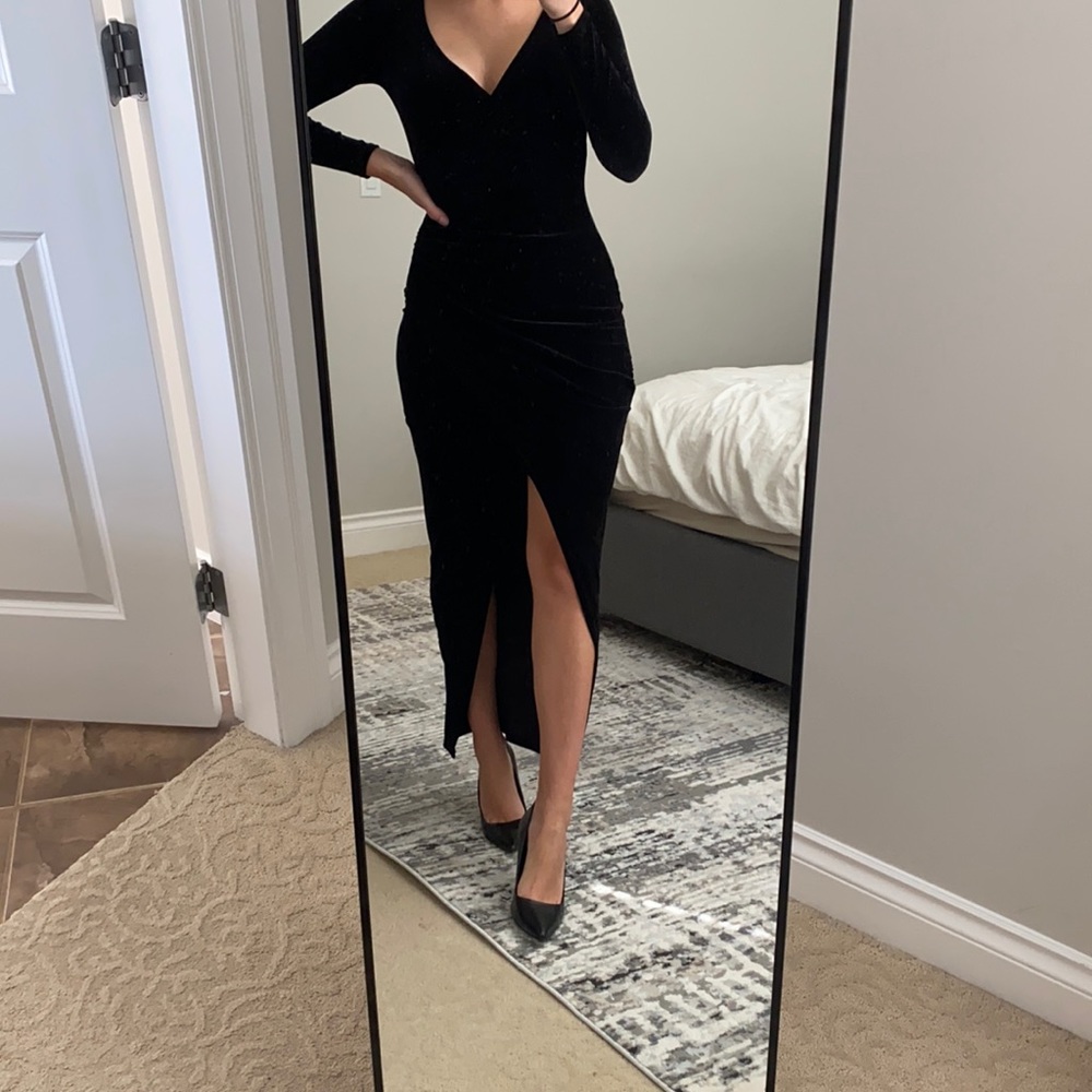 Black Night Maxi Dress, size small/ Prom/ Wedding